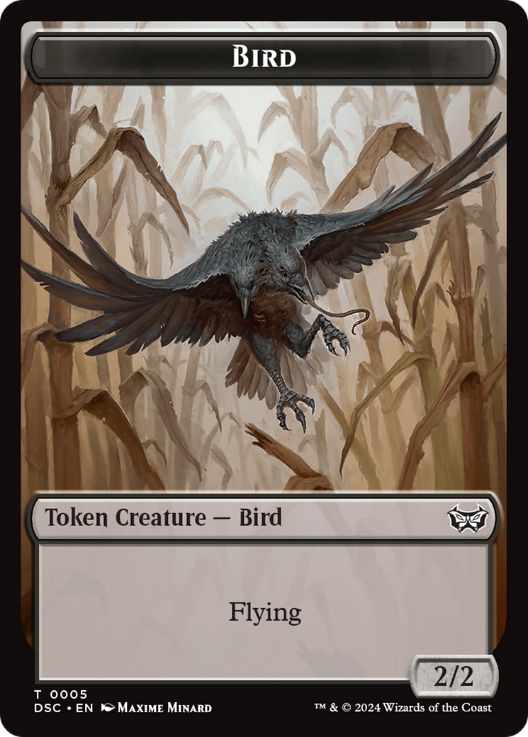 Elemental // Bird Double-Sided Token [Duskmourn: House of Horror Commander Tokens] | Game Grid - Logan