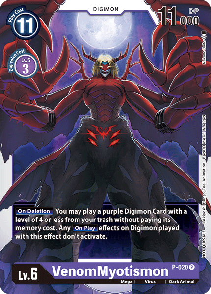 VenomMyotismon [P-020] [Promotional Cards] | Game Grid - Logan