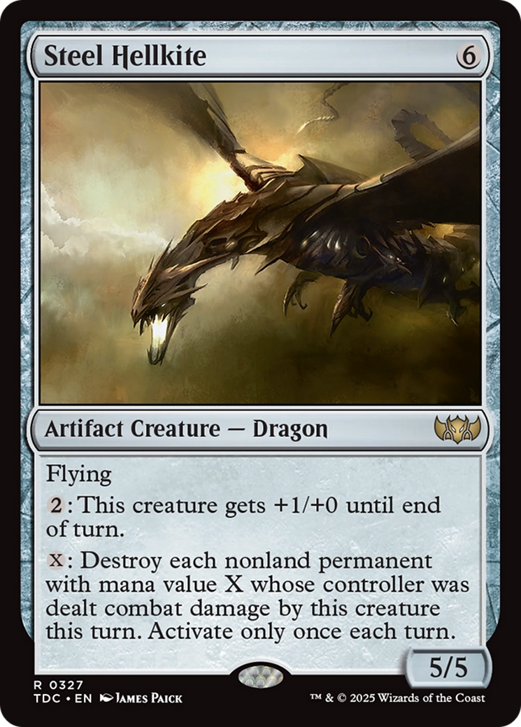 Steel Hellkite [Tarkir: Dragonstorm Commander] | Game Grid - Logan