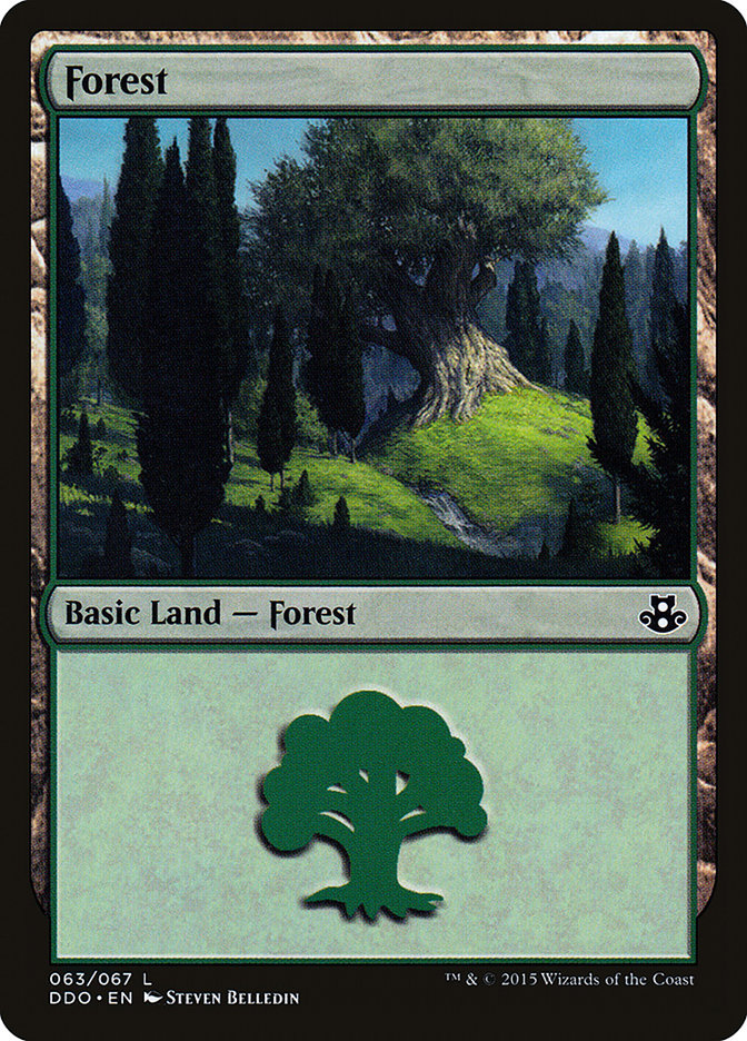 Forest (63) [Duel Decks: Elspeth vs. Kiora] | Game Grid - Logan