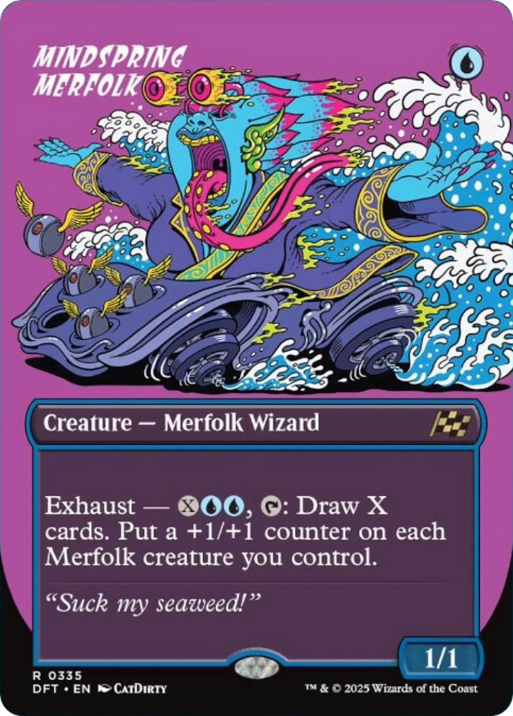 Mindspring Merfolk (Borderless) [Aetherdrift] | Game Grid - Logan