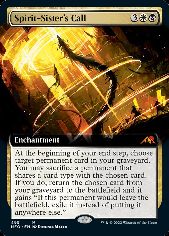 Spirit-Sister's Call (Extended Art) [Kamigawa: Neon Dynasty] | Game Grid - Logan
