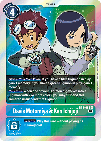 Davis Motomiya & Ken Ichijoji [BT8-088] [New Awakening] | Game Grid - Logan