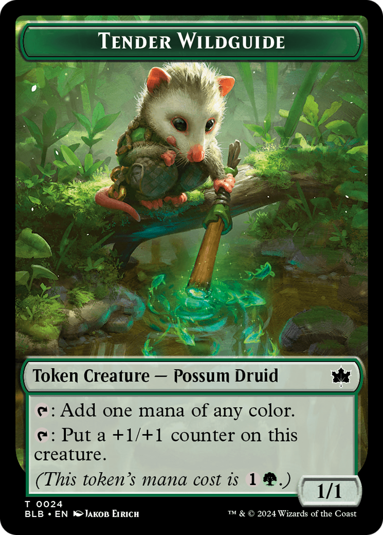 Tender Wildguide Token [Bloomburrow Tokens] | Game Grid - Logan