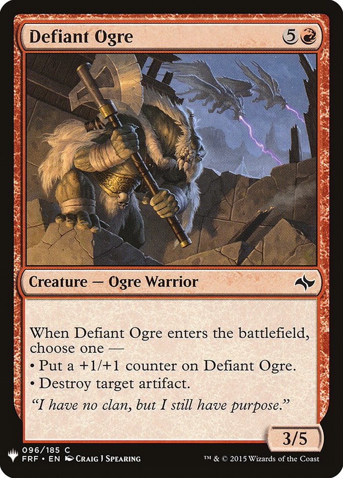 Defiant Ogre [Mystery Booster] | Game Grid - Logan