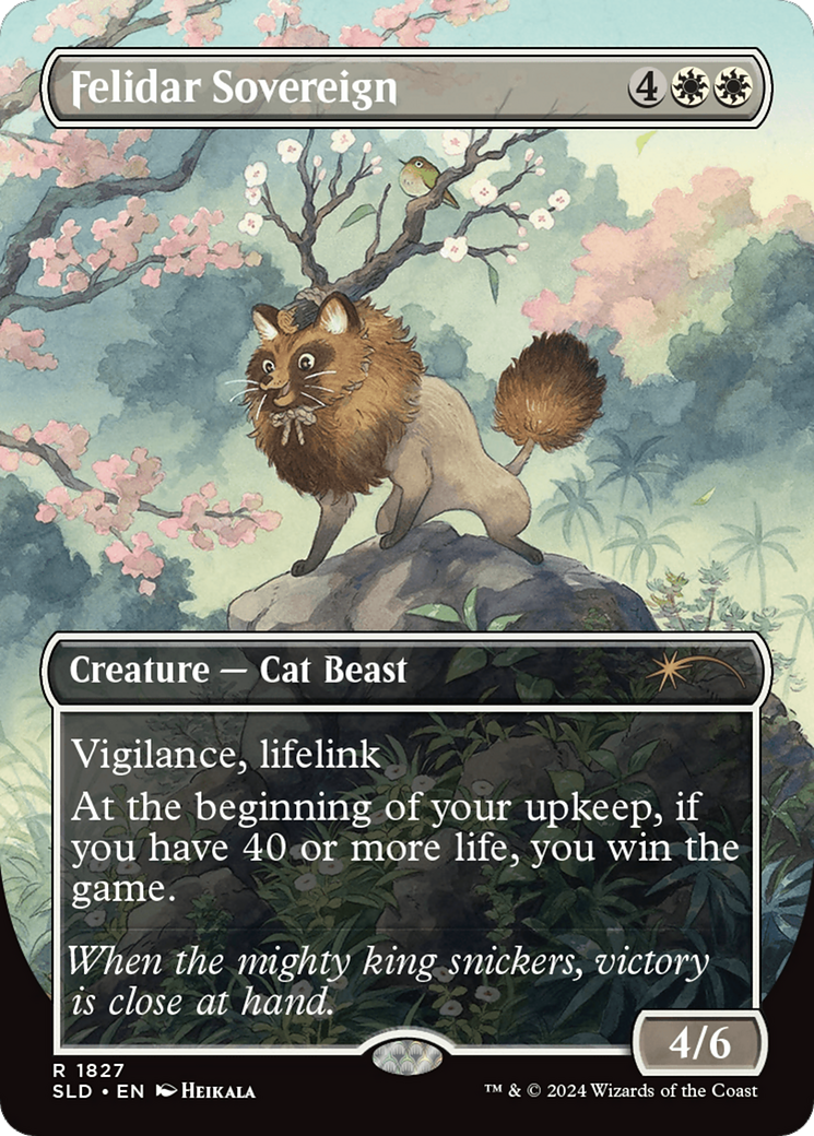 Felidar Sovereign (1827) (Rainbow Foil) [Secret Lair Drop Series] | Game Grid - Logan