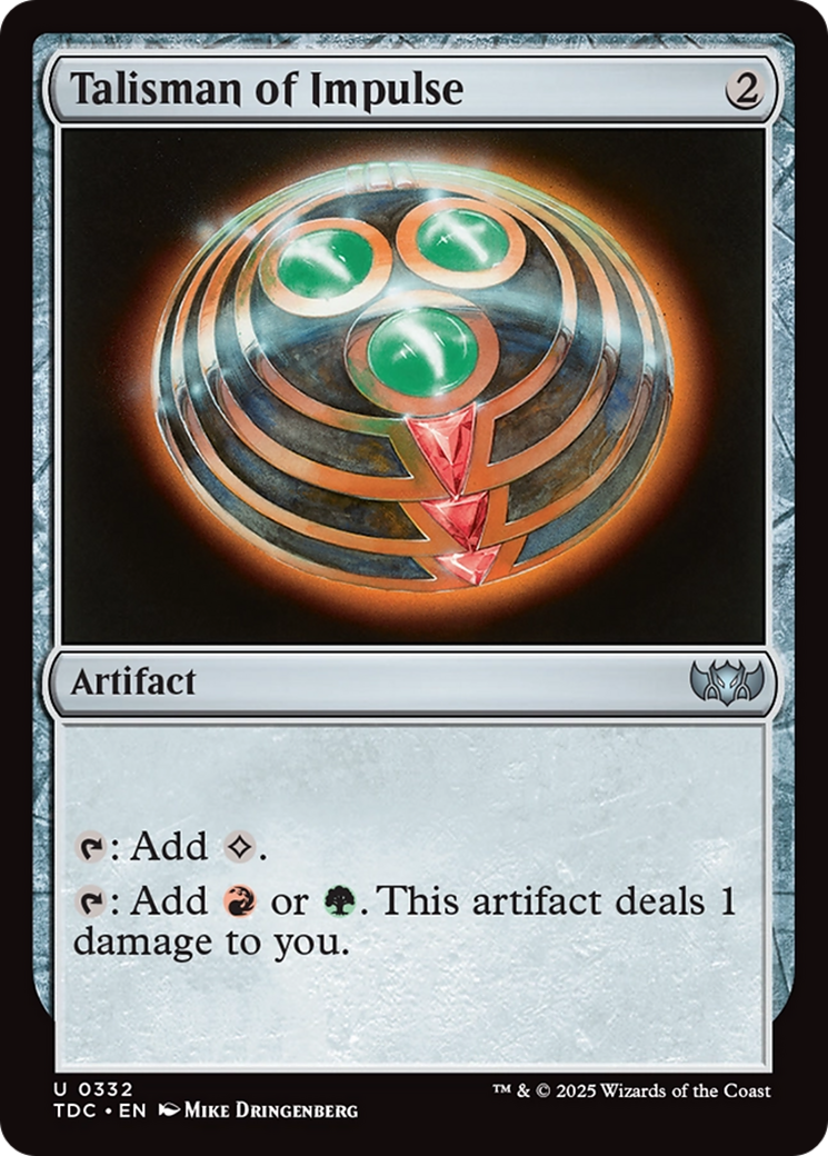 Talisman of Impulse [Tarkir: Dragonstorm Commander] | Game Grid - Logan