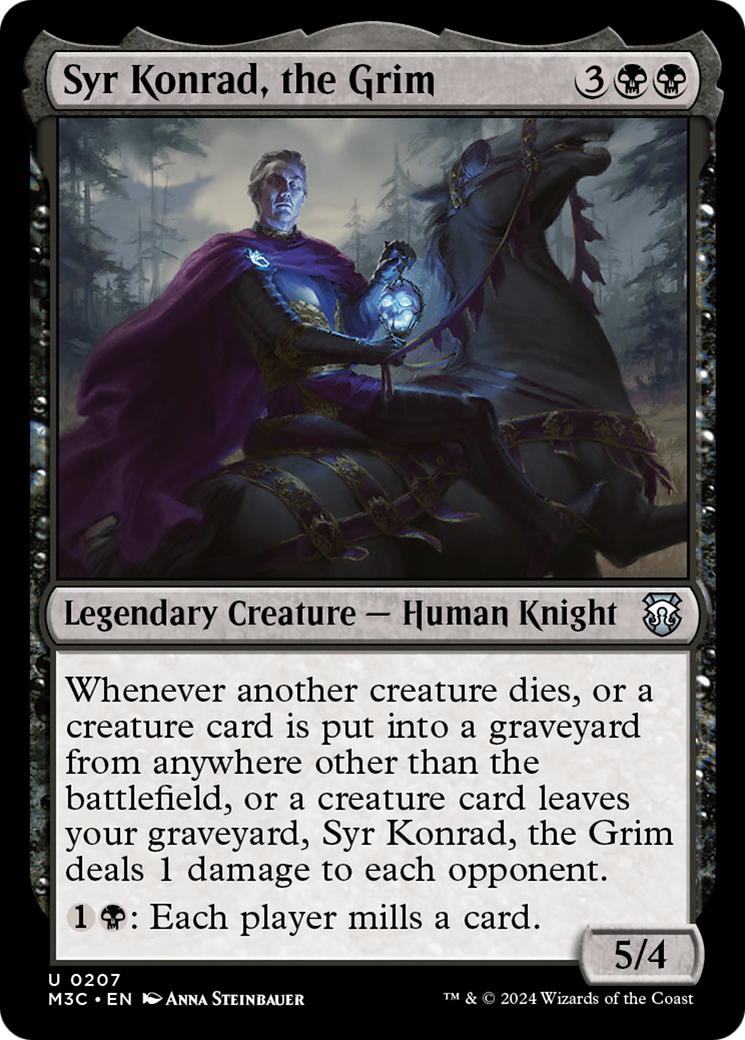 Syr Konrad, the Grim (Ripple Foil) [Modern Horizons 3 Commander] | Game Grid - Logan