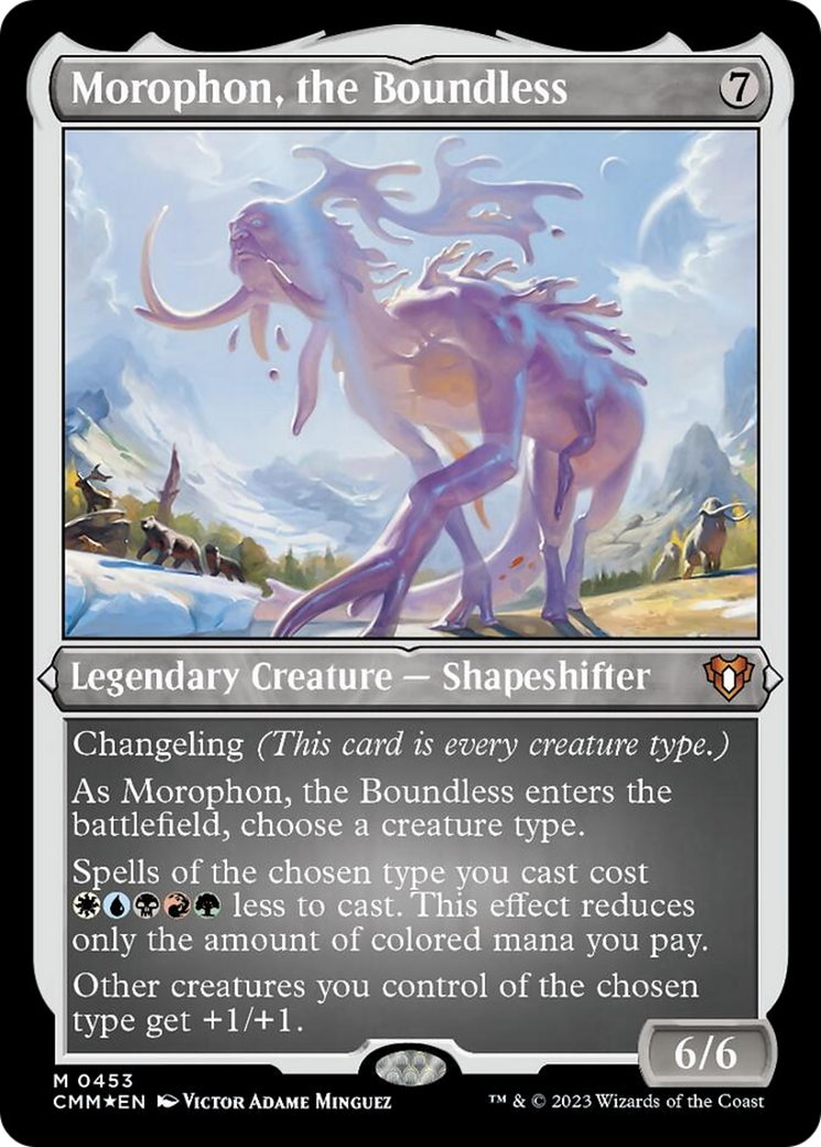 Morophon, the Boundless (Foil Etched) [Commander Masters] | Game Grid - Logan