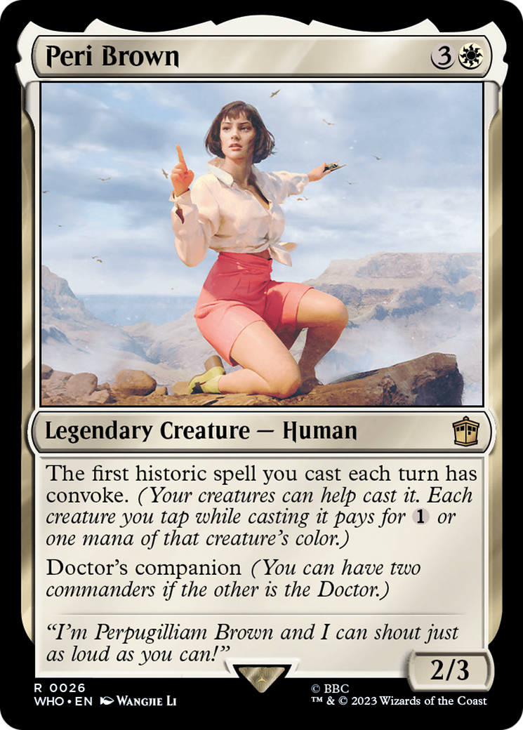 Peri Brown [Doctor Who] | Game Grid - Logan
