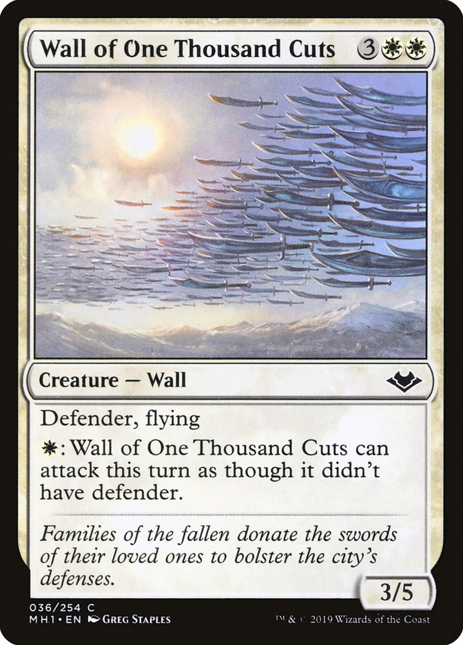 Wall of One Thousand Cuts [Modern Horizons] | Game Grid - Logan