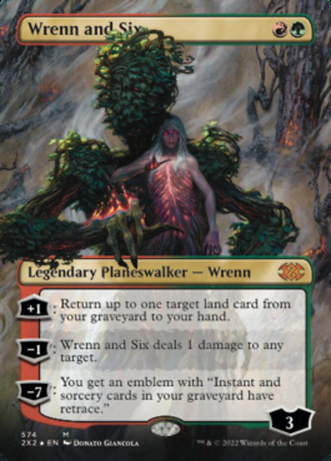 Wrenn and Six (Textured Foil) [Double Masters 2022] | Game Grid - Logan