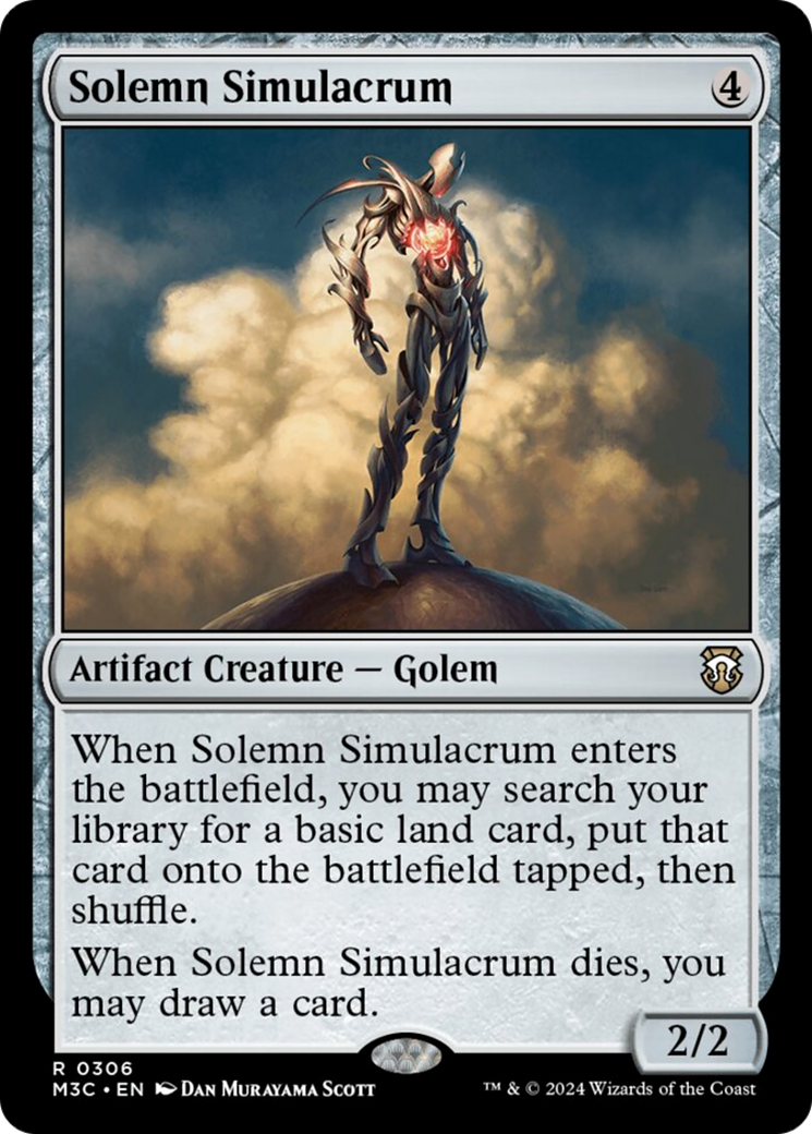 Solemn Simulacrum (Ripple Foil) [Modern Horizons 3 Commander] | Game Grid - Logan