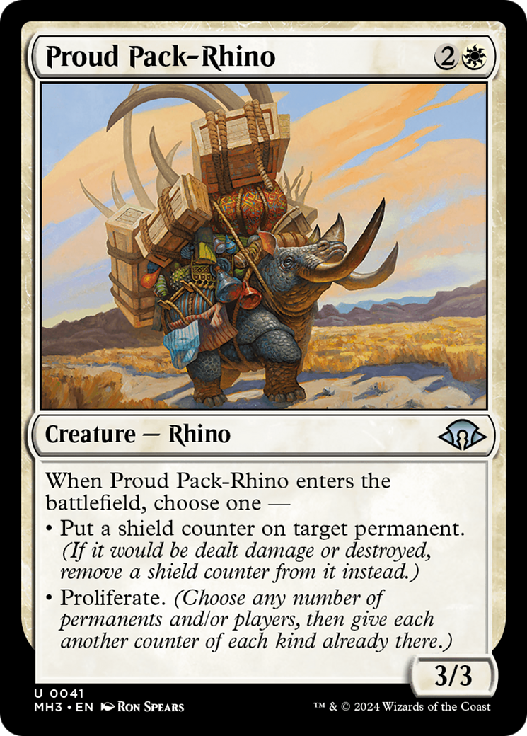 Proud Pack-Rhino [Modern Horizons 3] | Game Grid - Logan