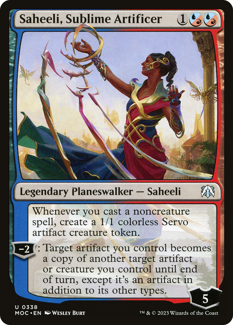 Saheeli, Sublime Artificer [March of the Machine Commander] | Game Grid - Logan