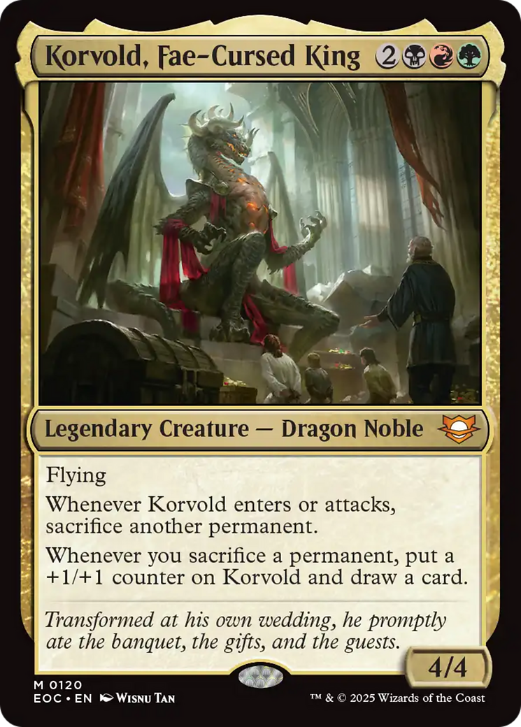 Korvold, Fae-Cursed King [Edge of Eternities Commander] | Game Grid - Logan