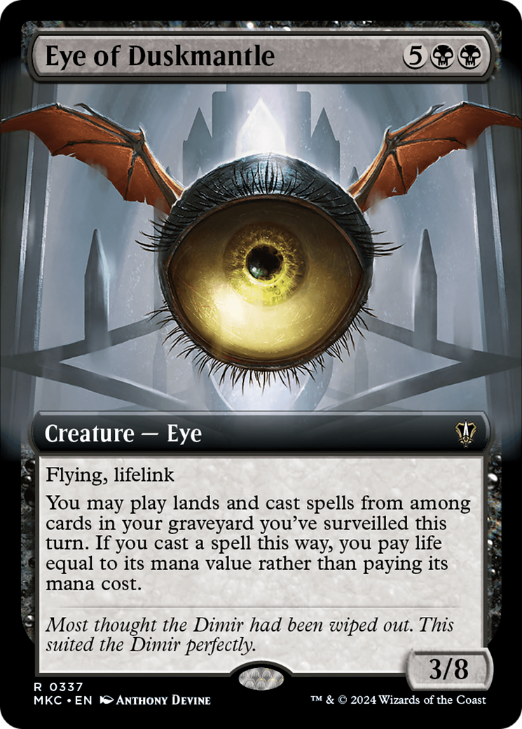 Eye of Duskmantle (Extended Art) [Murders at Karlov Manor Commander] | Game Grid - Logan