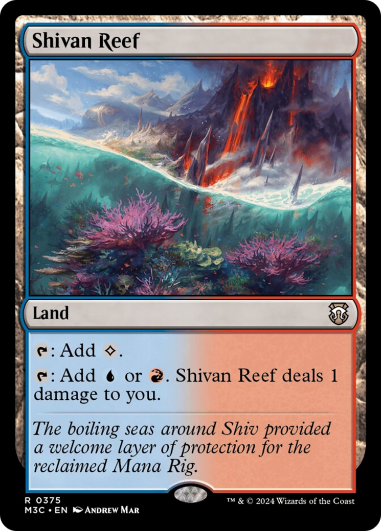 Shivan Reef (Ripple Foil) [Modern Horizons 3 Commander] | Game Grid - Logan