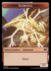 Clue // Elemental (0025) Double-Sided Token [Commander Masters Tokens] | Game Grid - Logan