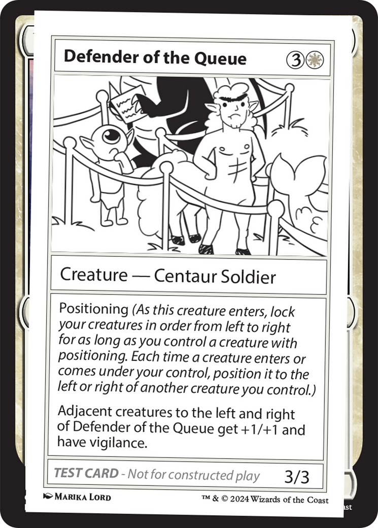 Defender of the Queue [Mystery Booster 2 Playtest Cards] | Game Grid - Logan