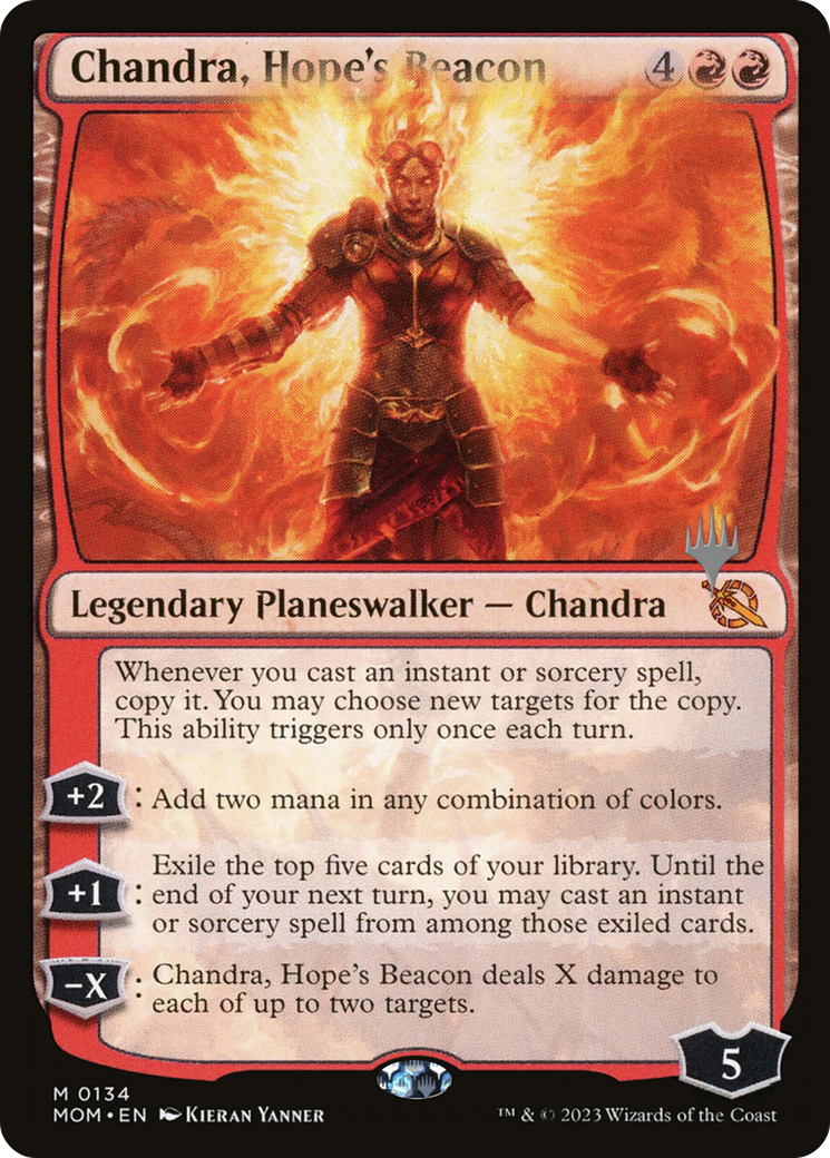 Chandra, Hope's Beacon (Promo Pack) [March of the Machine Promos] | Game Grid - Logan