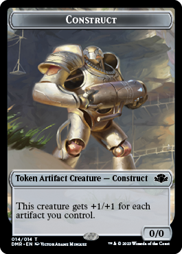 Insect // Construct Double-Sided Token [Dominaria Remastered Tokens] | Game Grid - Logan