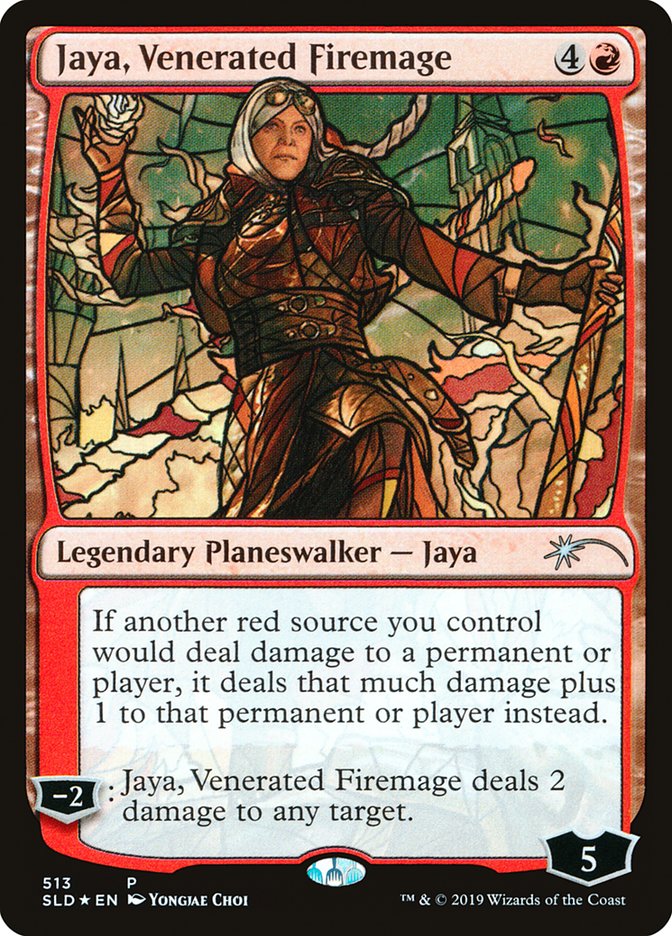 Jaya, Venerated Firemage (Stained Glass) [Secret Lair Drop Promos] | Game Grid - Logan