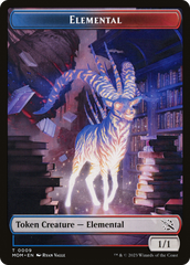 Elemental (09) // Dinosaur Double-Sided Token [March of the Machine Tokens] | Game Grid - Logan