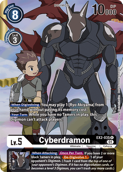 Cyberdramon [EX2-035] (Alternate Art) [Digital Hazard] | Game Grid - Logan