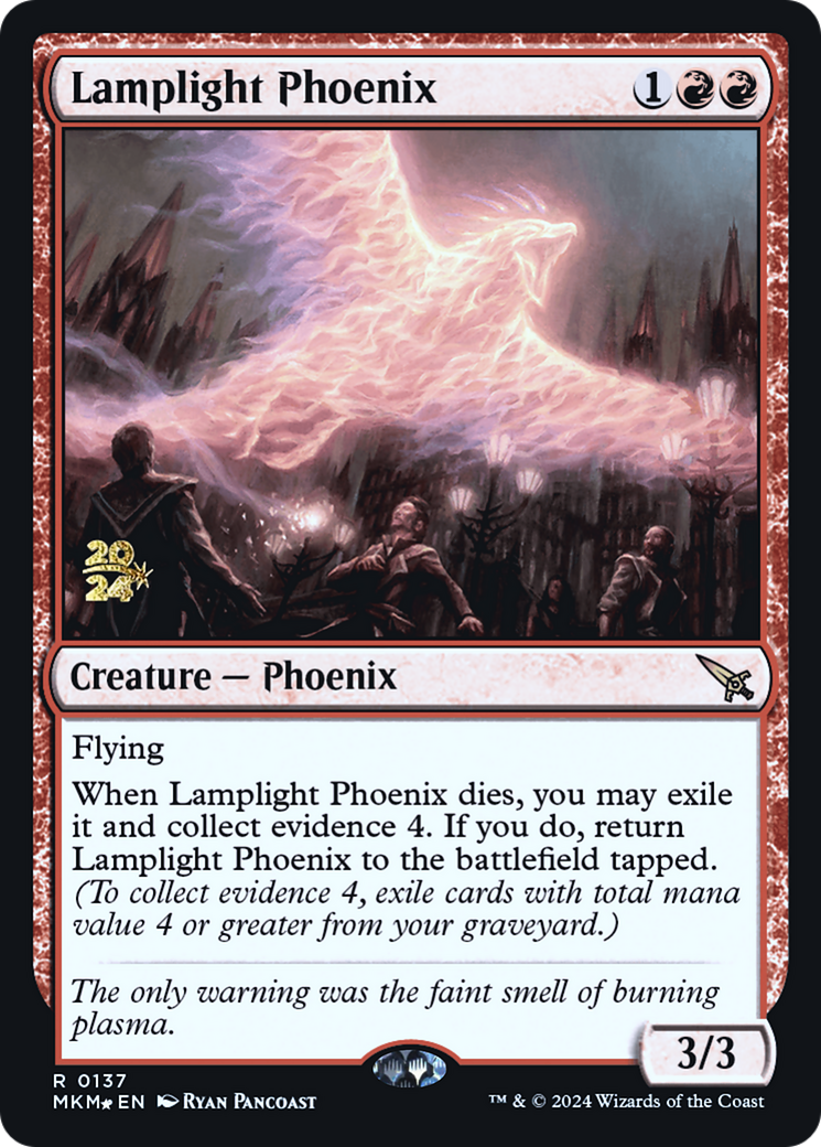 Lamplight Phoenix [Murders at Karlov Manor Prerelease Promos] | Game Grid - Logan