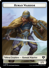 Human Warrior // Zombie Army Double-Sided Token [Commander Masters Tokens] | Game Grid - Logan