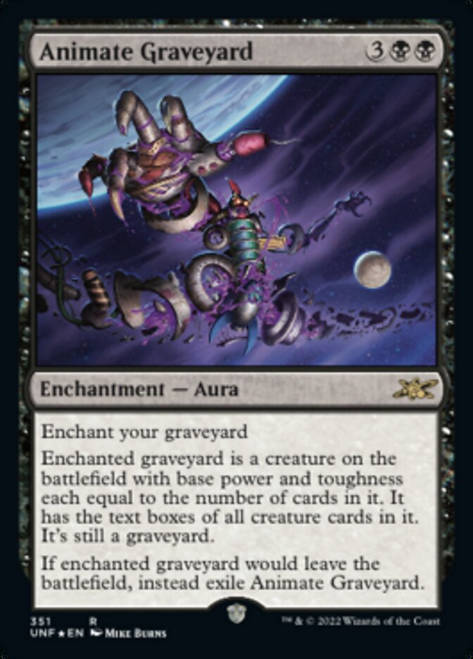 Animate Graveyard (Galaxy Foil) [Unfinity] | Game Grid - Logan