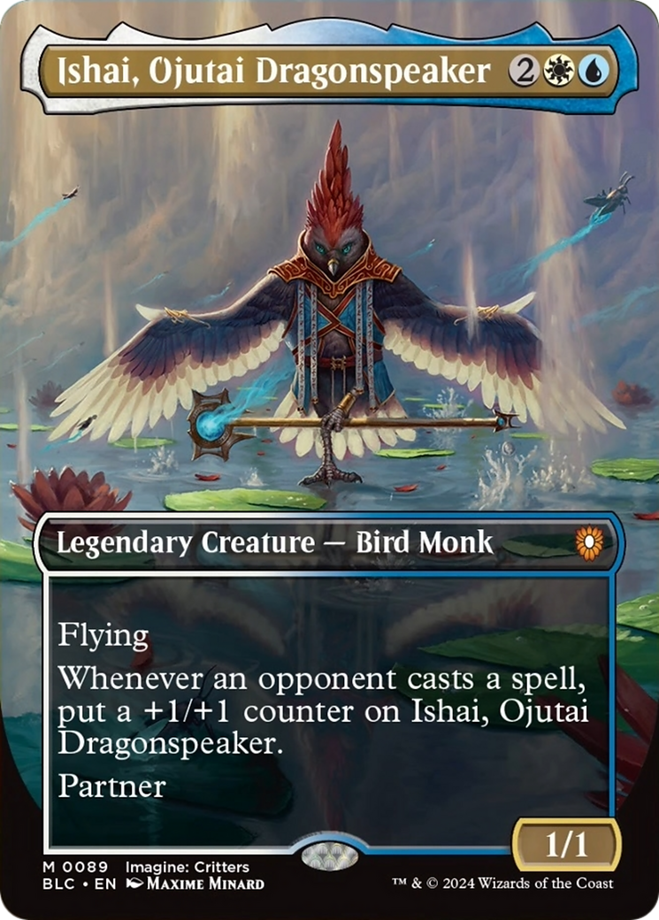 Ishai, Ojutai Dragonspeaker (Borderless) [Bloomburrow Commander] | Game Grid - Logan