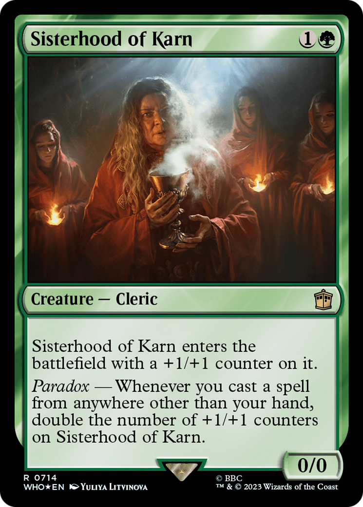 Sisterhood of Karn (Surge Foil) [Doctor Who] | Game Grid - Logan