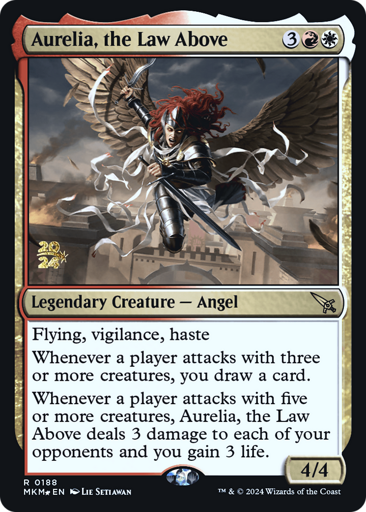 Aurelia, the Law Above [Murders at Karlov Manor Prerelease Promos] | Game Grid - Logan