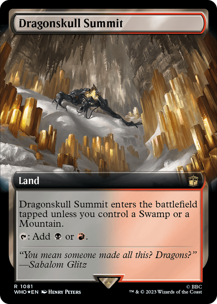 Dragonskull Summit (Extended Art) (Surge Foil) [Doctor Who] | Game Grid - Logan