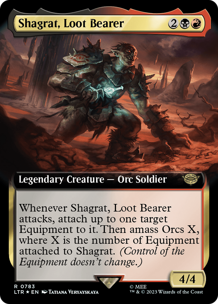 Shagrat, Loot Bearer (Extended Art) (Surge Foil) [The Lord of the Rings: Tales of Middle-Earth] | Game Grid - Logan