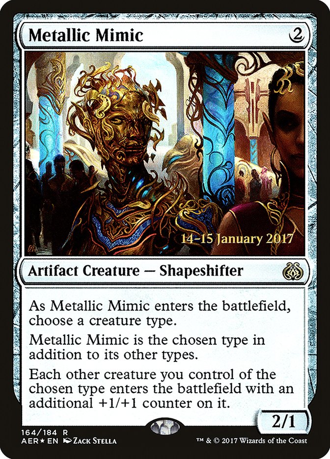 Metallic Mimic [Aether Revolt Prerelease Promos] | Game Grid - Logan