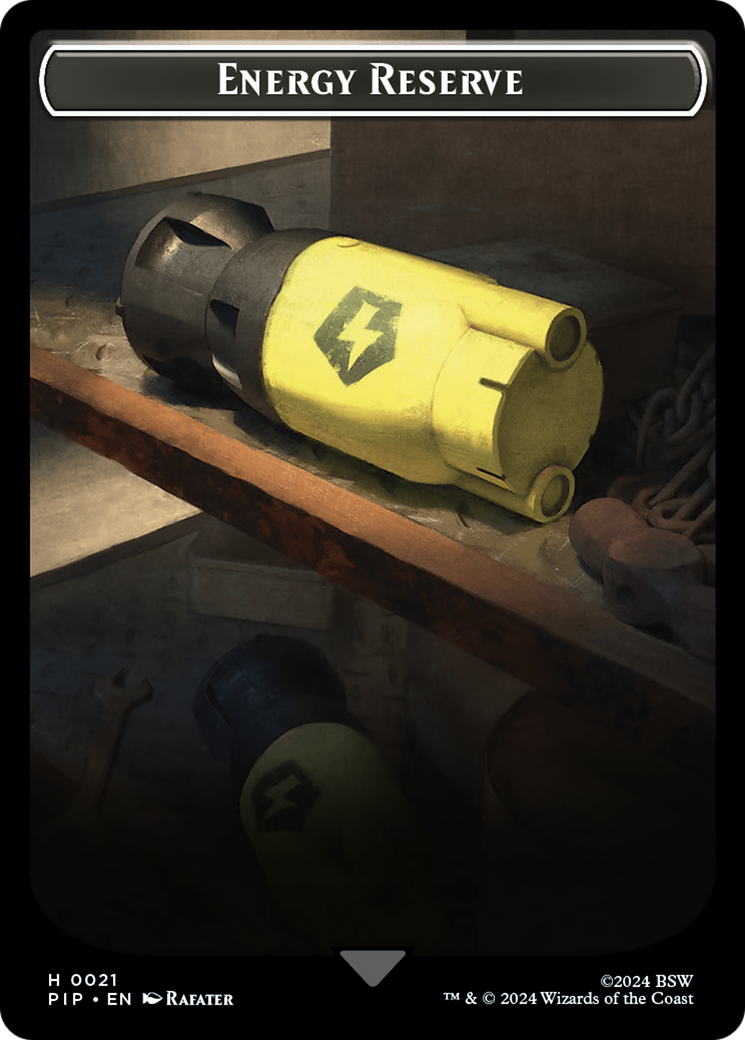 Energy Reserve // Settlement Double-Sided Token [Fallout Tokens] | Game Grid - Logan