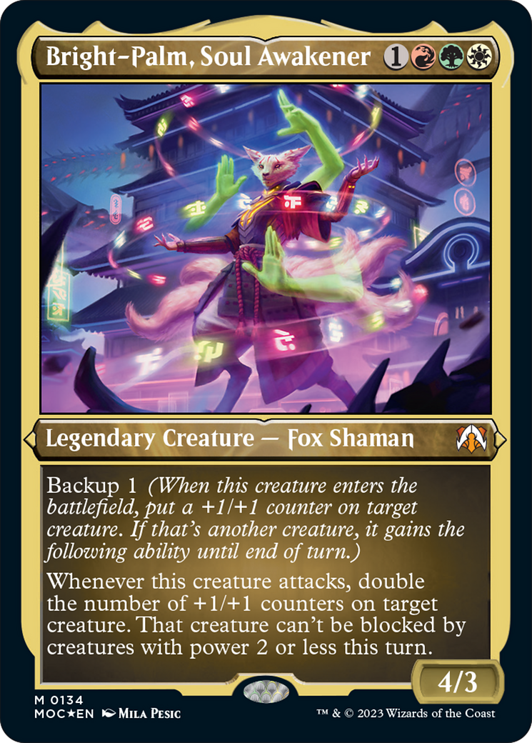 Bright-Palm, Soul Awakener (Display Commander) [March of the Machine Commander] | Game Grid - Logan