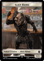 Alien Rhino // Mutant Double-Sided Token [Doctor Who Tokens] | Game Grid - Logan