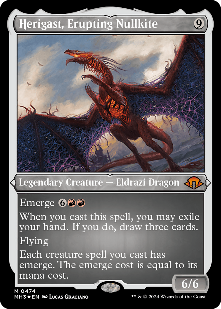 Herigast, Erupting Nullkite (Foil Etched) [Modern Horizons 3] | Game Grid - Logan