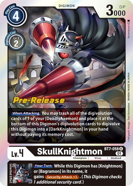 SkullKnightmon [BT7-058] [Next Adventure Pre-Release Cards] | Game Grid - Logan