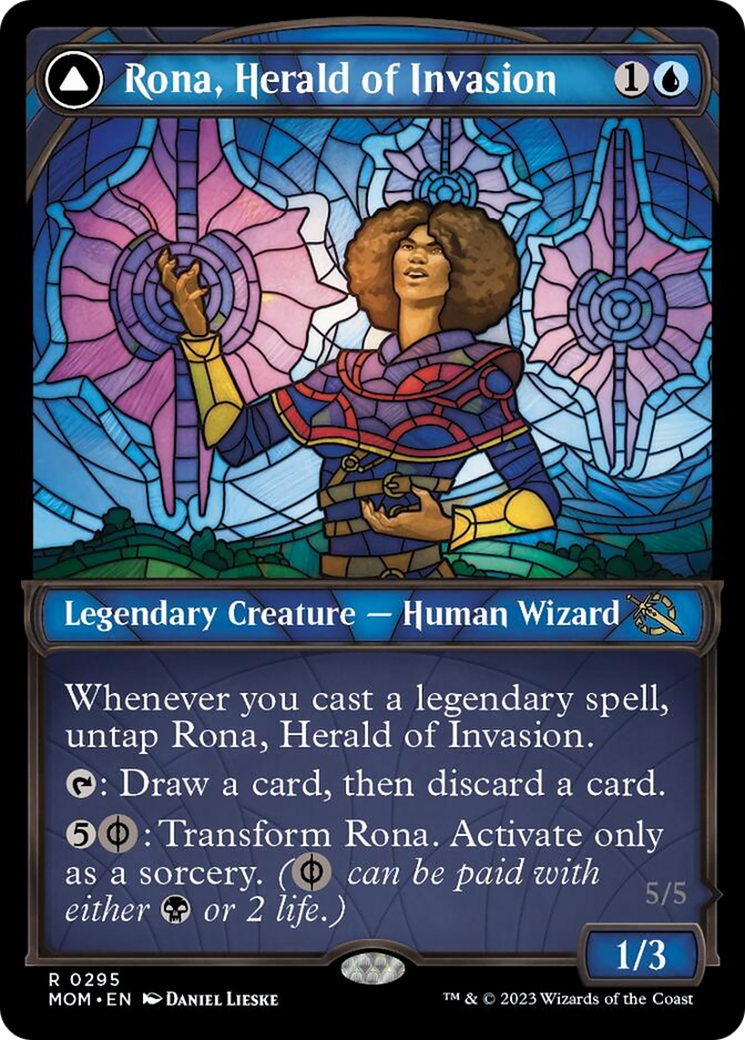 Rona, Herald of Invasion // Rona, Tolarian Obliterator (Showcase Planar Booster Fun) [March of the Machine] | Game Grid - Logan