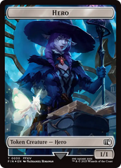 Hero (0030) // Wizard (0035) Double-Sided Token (Surge Foil) [FINAL FANTASY Tokens] | Game Grid - Logan