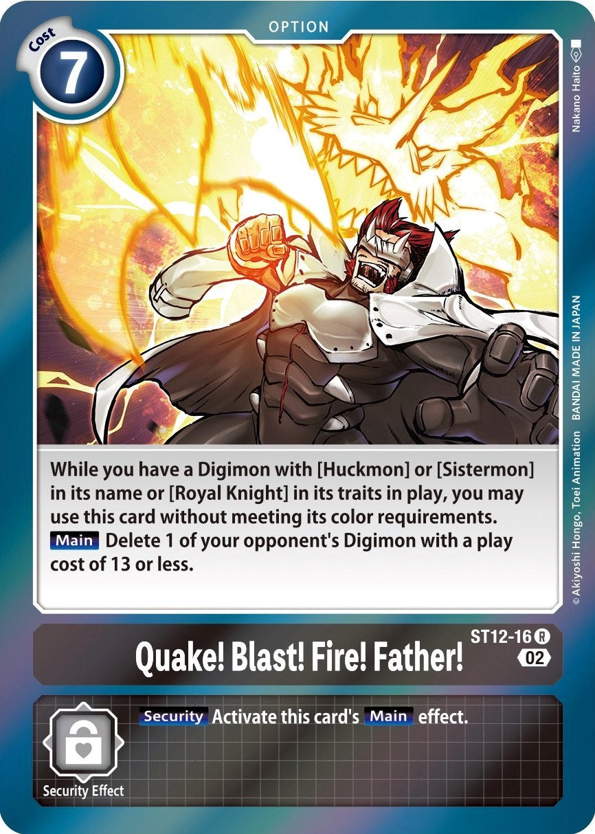 Quake! Blast! Fire! Father! [ST12-16] [Starter Deck: Jesmon] | Game Grid - Logan