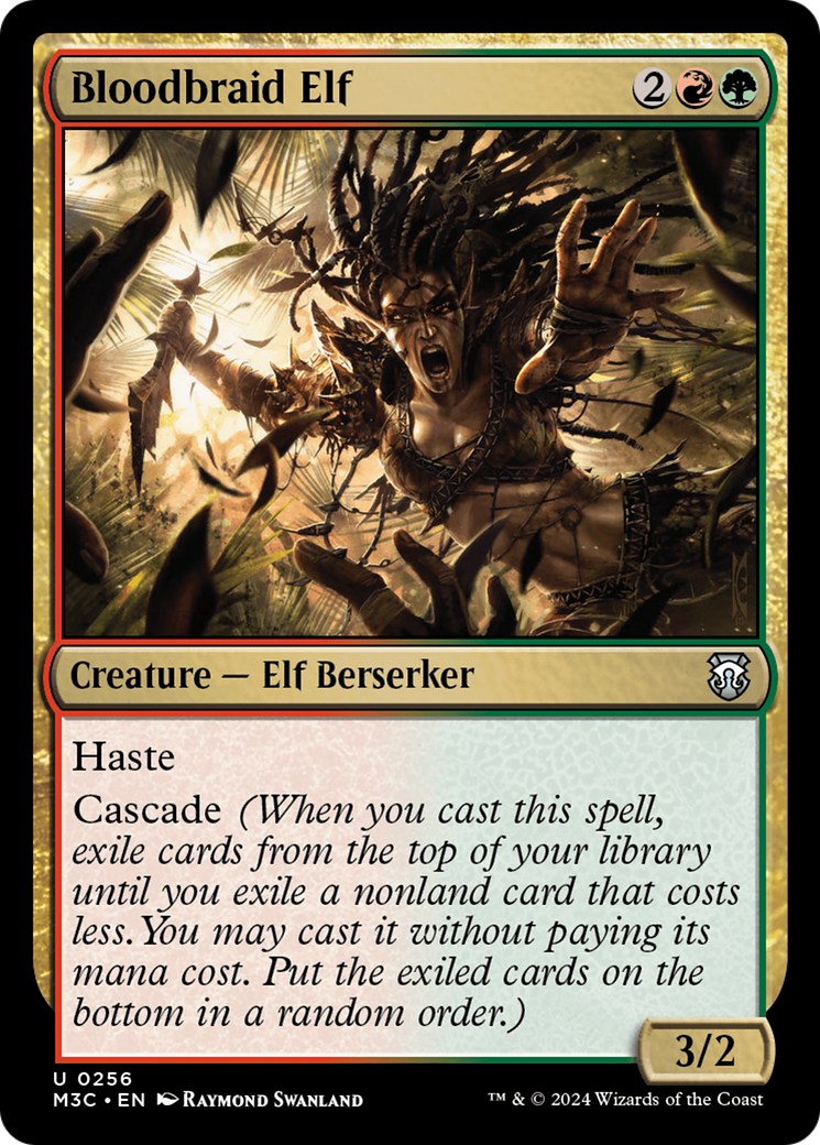 Bloodbraid Elf (Ripple Foil) [Modern Horizons 3 Commander] | Game Grid - Logan