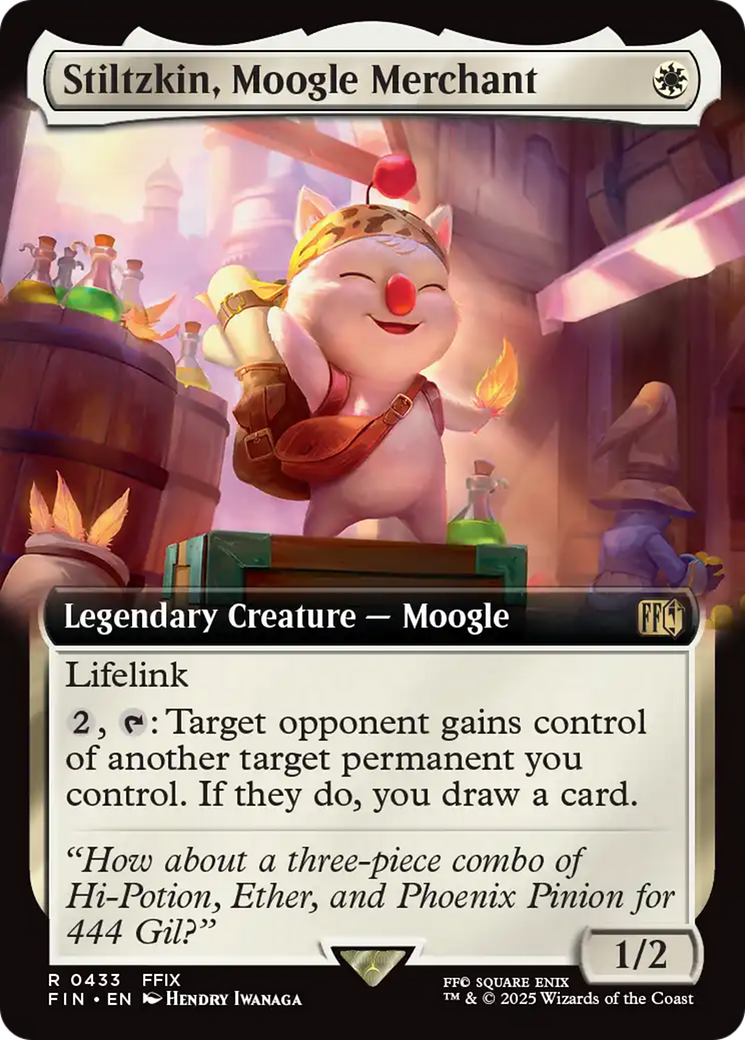 Stiltzkin, Moogle Merchant (Extended Art) [FINAL FANTASY] | Game Grid - Logan