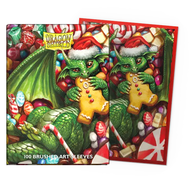 Dragon Shield Brushed Art Sleeves: Christmas 2024 (100) | Game Grid - Logan