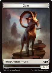 Plant // Goat Double-Sided Token [Tarkir: Dragonstorm Commander Tokens] | Game Grid - Logan